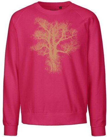 Peaces.bio - handbedruckte Biomode Bio Damen Sweatshirt Loose Fit Chestnut