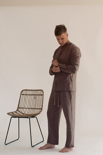 Thumbnail - gust. Herren Leinenhosen - Linen pants - 100% Bio-Leinen