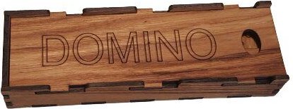 ReineNatur Domino - Familienspiel – Reisespiel – Eiche - 28 Spielsteine