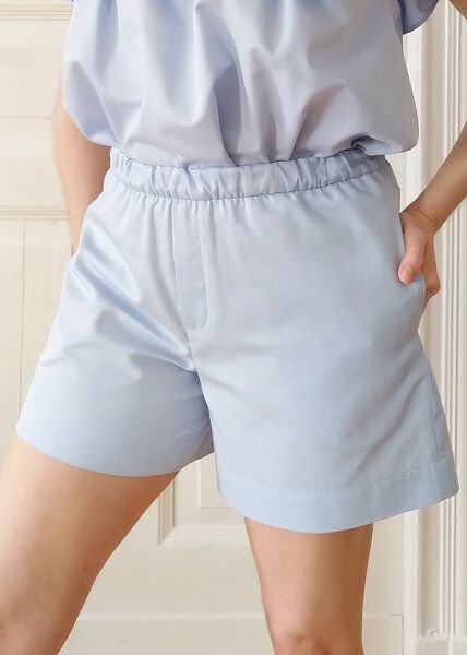 Daniela Salazar Bio-Baumwoll Shorts EVA Himmelblau