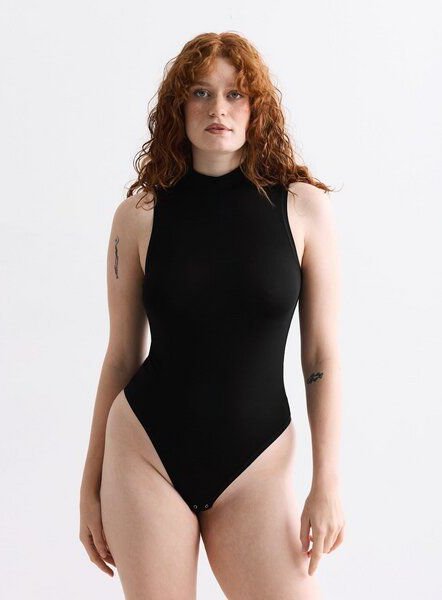 erlich textil Light Touch Stehkragen Body aus weichem Modal, made in Europe