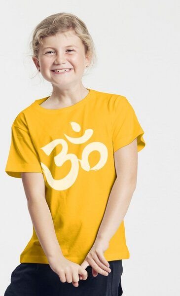Peaces.bio - handbedruckte Biomode Bio-Kinder T-Shirt Om