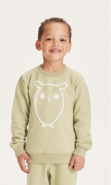 KnowledgeCotton Apparel KnowledgeCotton Kinder Sweatshirt Owl reine Bio-Baumwolle