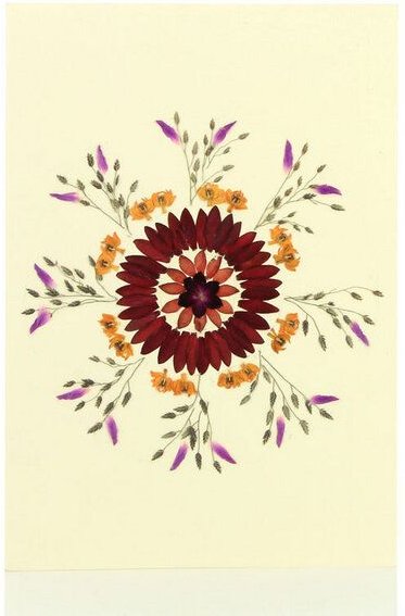 GLOBO Fair Trade Grußkarte Wildblumen FEUERWERK