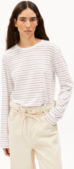ARMEDANGELS FINLAA FRENCH RIVIERAA Damen Longsleeve aus Bio-Baumwolle