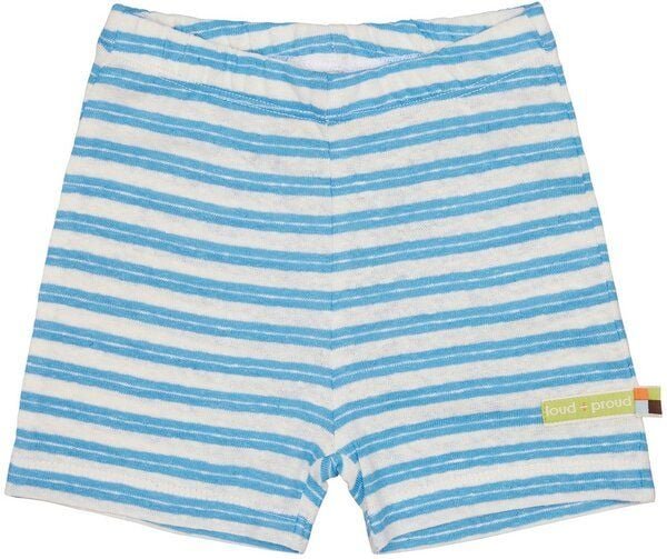 loud + proud Babys & Kinder Short Ringel mit Leinen, GOTS-zertifiziert