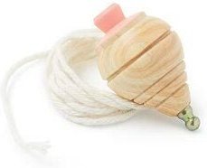 Mini-Kreisel aus Holz mit Schnur von Me&Mine