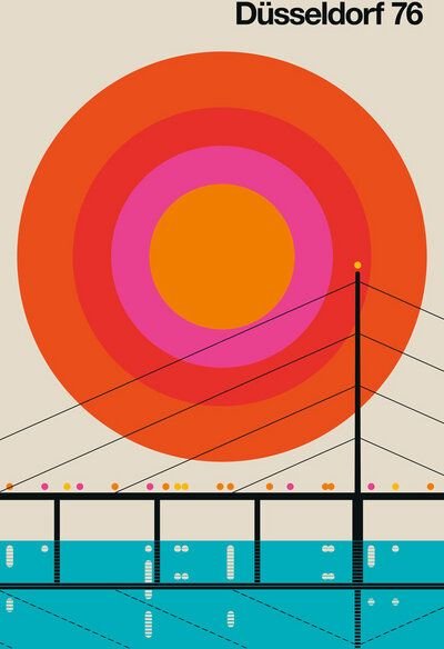 Photocircle Poster / Leinwandbild - Düsseldorf 76
