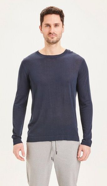 KnowledgeCotton Apparel FORREST O-Neck Tencel Knit Pullover