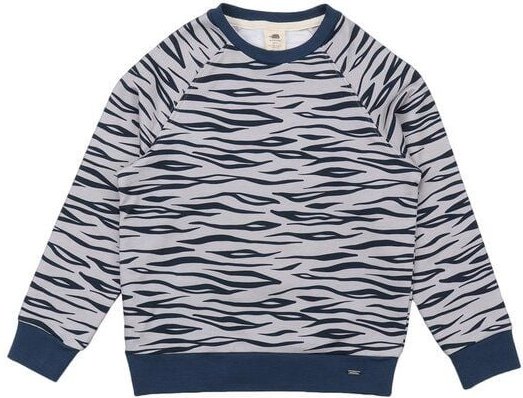 Kinder Sweatshirt – Grau mit Tiermuster, weich & bequem | von Walkiddy