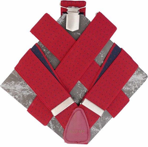 klYmp Hosenträger 'basic' gepunktet rot