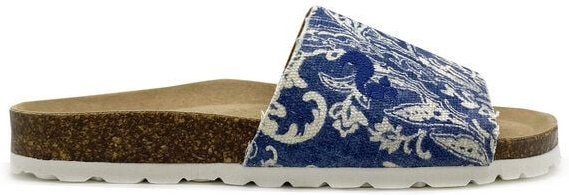 Veganer Rec Denim Pool Slide "thies ® PET" aus recyceltem PES