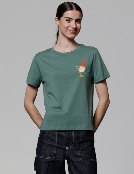 watapparel T-Shirt Frauen Gartenzwerg
