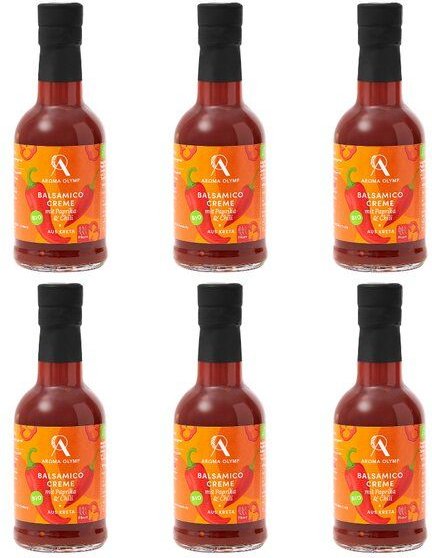 Aroma Olymp Bio Balsamico Creme mit Paprika & Chili