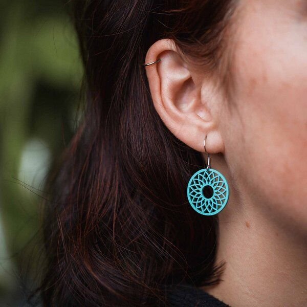 feinformart Ohrringe / Ohrhänger aus Holz - Spirit