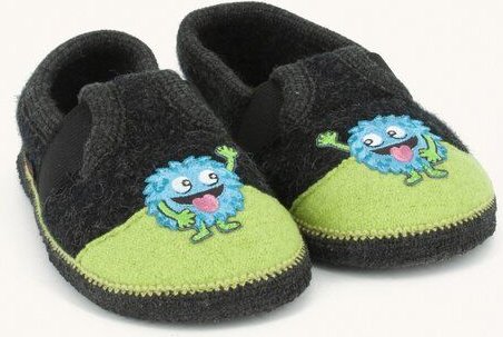 Kitz-Pichler Bobby Floh Kinder-Hausschuh für Jungen & Mädchen aus 100% Schurwolle - Warme Filz-Pantoffel