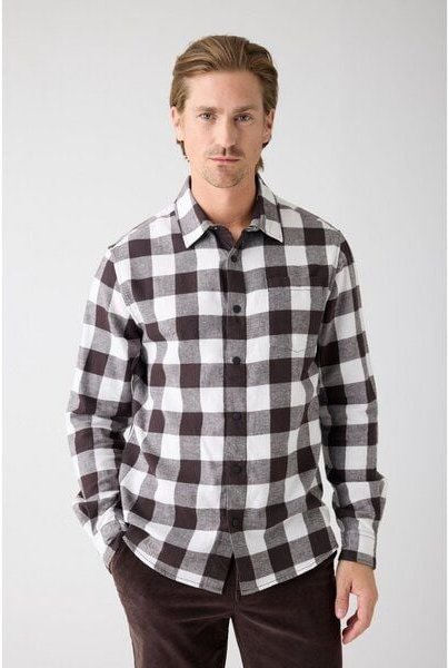 Thumbnail - KnowledgeCotton Apparel Kariertes Flanellhemd aus Bio-Baumwolle GOTS/Vegan