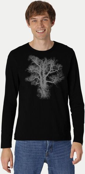 Peaces.bio - handbedruckte Biomode Bio-Herren-Langarmshirt "Chestnut"