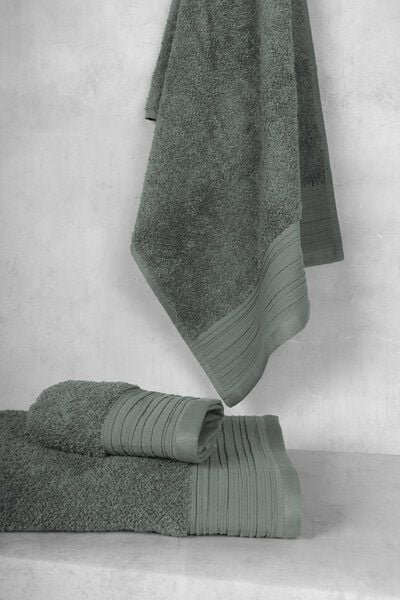 jilda-tex 2er Set Premium Duschtuch Handtuch Gästetuch 100% Bio-Baumwolle