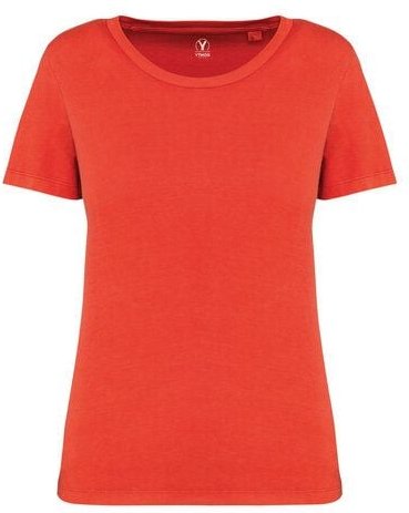 YTWOO Ausgewaschenes Damen T-Shirt aus 100% Bio-Baumwolle