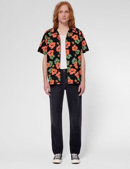Nudie Jeans Hemd Arvid Hawaii