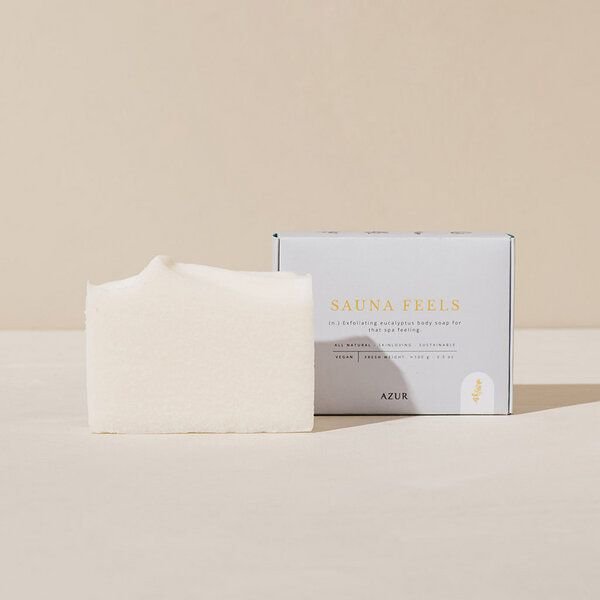 Azur Natural Bodycare SAUNA FEELS Seife, Salzseife