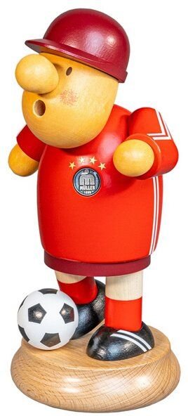 Müller Seiffen Müllerchen Fußballer- die Räuchermännchen mit der Knollennase