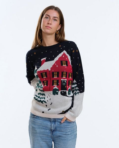 GARY MASH Pullover Lamona aus feinem Jacquardstrick