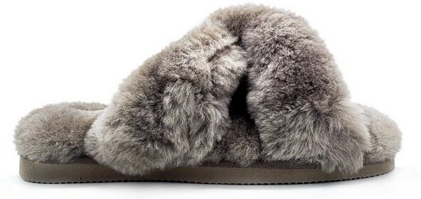 Pantoffel-Sandale aus Schaffell "thies Sheep Cross Sandal"