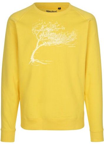 Peaces.bio - handbedruckte Biomode Bio Damen-Sweatshirt Loose Fit Windy Tree