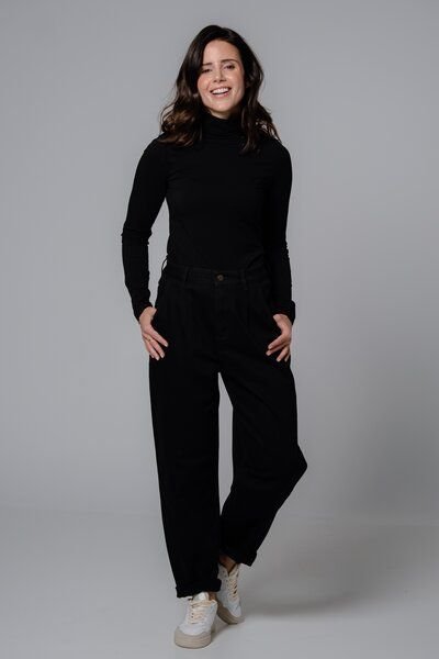Feuervogl fv-Bel:la Balloon | High Waist | Stay Black Denim
