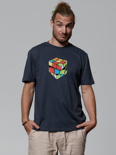 watapparel T-Shirt Unisex Pixel Zauberwürfel