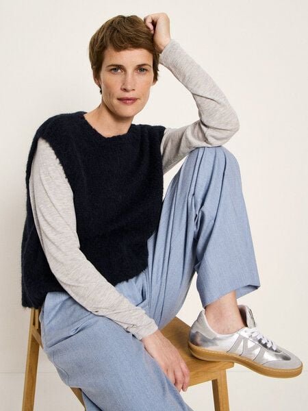 LANIUS Pullunder aus Alpakawolle und Schurwolle