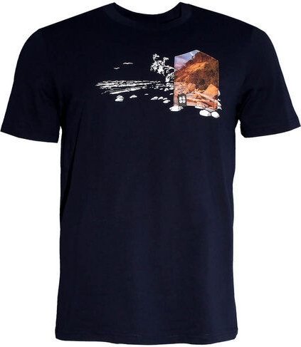 FÄDD Herren T-Shirt Rundhals aus Bio-Baumwolle "Ostsee BT" Navy Blau