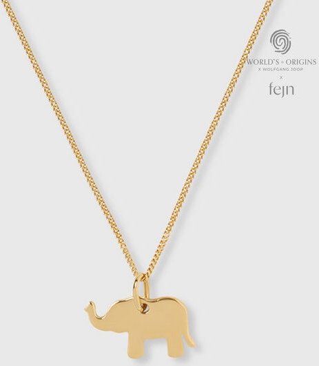 fejn jewelry Kette 'elephant' mit Elefant Anhänger