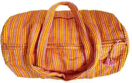 KIKOONI handgefertigte große Baumwolltasche "K. Shopper"