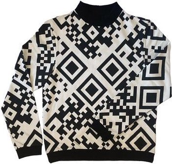 Sophia Schneider-Esleben Unisex Pullover, Jesse QR- Sweatshirt aus Bio-Baumwolle