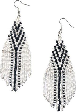 Swahili Coast Quasten Ohrringe - POINT BEADED - Perlenohrringe