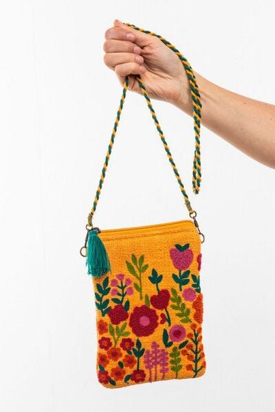 TRANQUILLO Umhängetasche in floralen Designs 20 x 14 cm