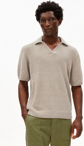 ARMEDANGELS BOUCLE Herren Polo aus Bio-Baumwoll Mix
