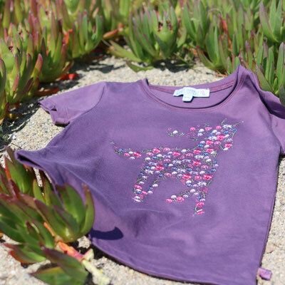 Enfant Terrible Kurzarmshirt Horse purple