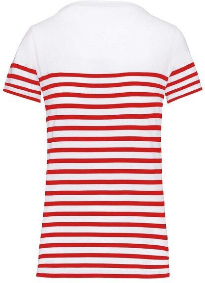 YTWOO Nachhaltiges Damen-T-Shirt mit Rundhalsausschnitt im Marine-Stil