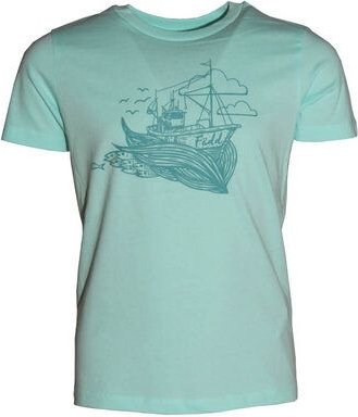 FÄDD Kinder T-Shirt Rundhals aus Bio-Baumwolle "Kudder" Blau