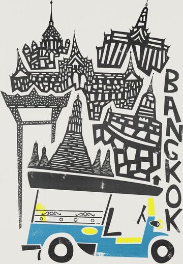 Photocircle Poster / Leinwandbild - Bangkok Cityscape