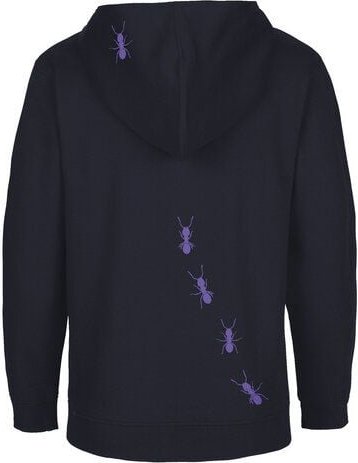 HANDGEDRUCKT Unisex Kinder Zip Up Hoody "Ameisen"