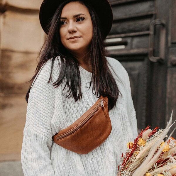 BOWLEANIES TASCHEN Bauchtasche | Gürteltasche aus Lederfaserstoff