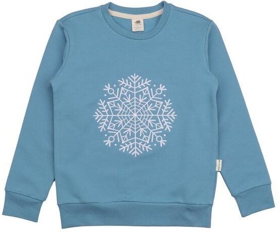 Kinder Sweatshirt GOTS-zertifiziert aus Bio-Baumwolle hellblau mit Mandala-Motiv – Walkiddy