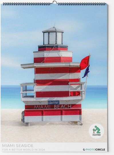 Photocircle Miami Beach Seaside Terminplaner & Wandkalender 2026