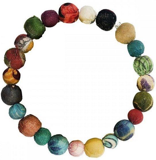 Worldfinds Kantha Armband Poetic