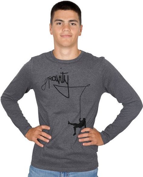 HANDGEDRUCKT "Gravity" Männer Longsleeve